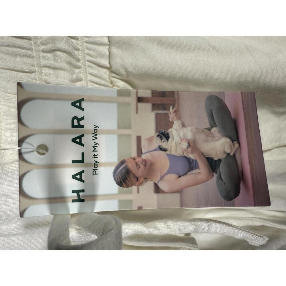 NWT Halara Shorts soft elastic waist drawstring White XL - Picture 5 of 6